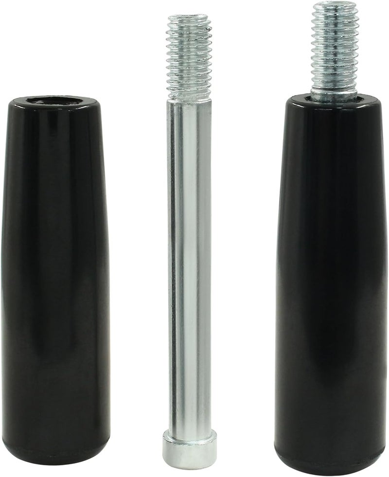 Rierdge 2 Pcs Revolving Handwheel Machine Handle, M10 x 80 mm Thread Handle Grip Rotating Handles for Lathe Machine, Mechanical Equipment, Instrument and Apparatus, Industrial Equipment - Image 5